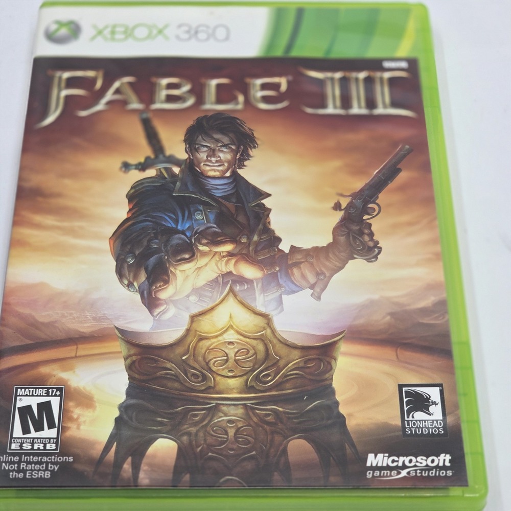 Fable III 3 Microsoft Xbox 360 Game RPG Action Adventure CIB Complete